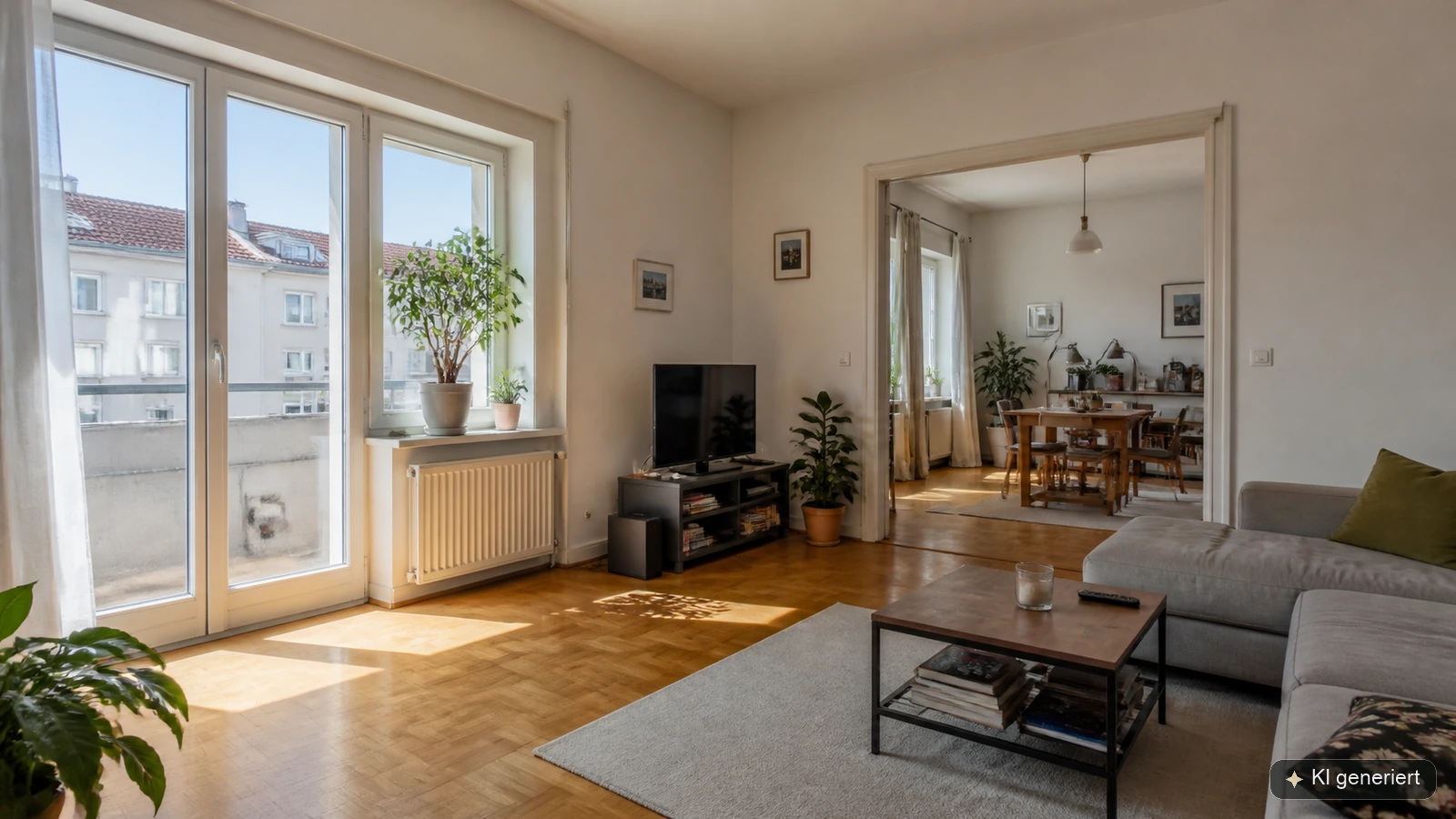 Helle Stadtwohnung als Objekt einer Immobilienbewertung