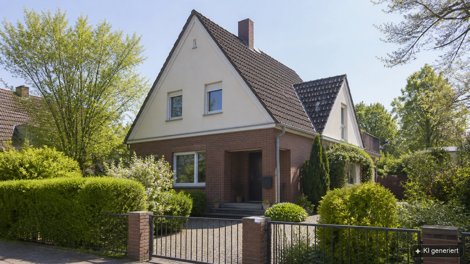 Gepflegtes Einfamilienhaus in einer grünen deutschen Wohnlage